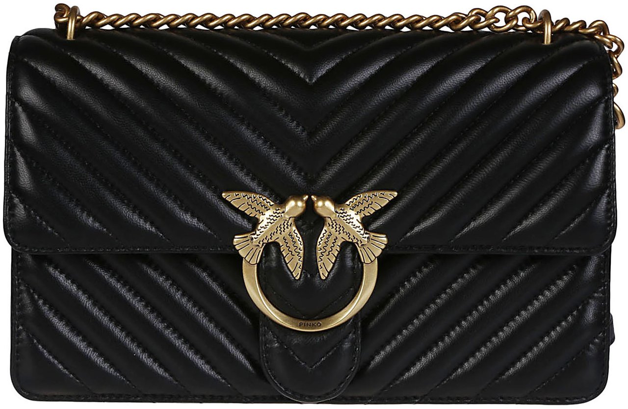 Pinko Love One Classic Dc Bag Black Zwart