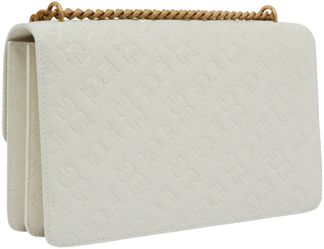 Pinko Bags Bianco Setaantique Gold Goud