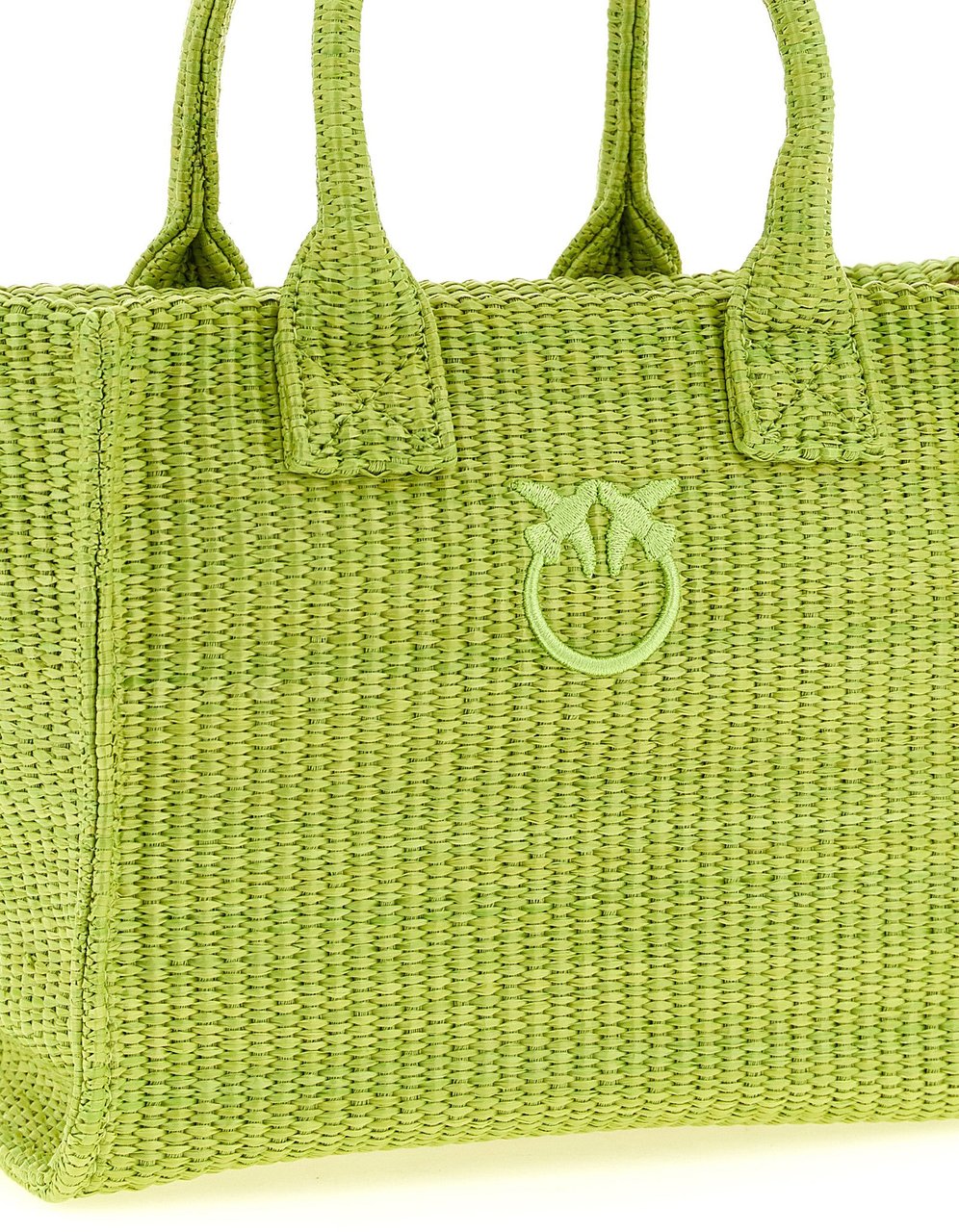 PINKO Bicolor Polypropylene Tote Bag Groen