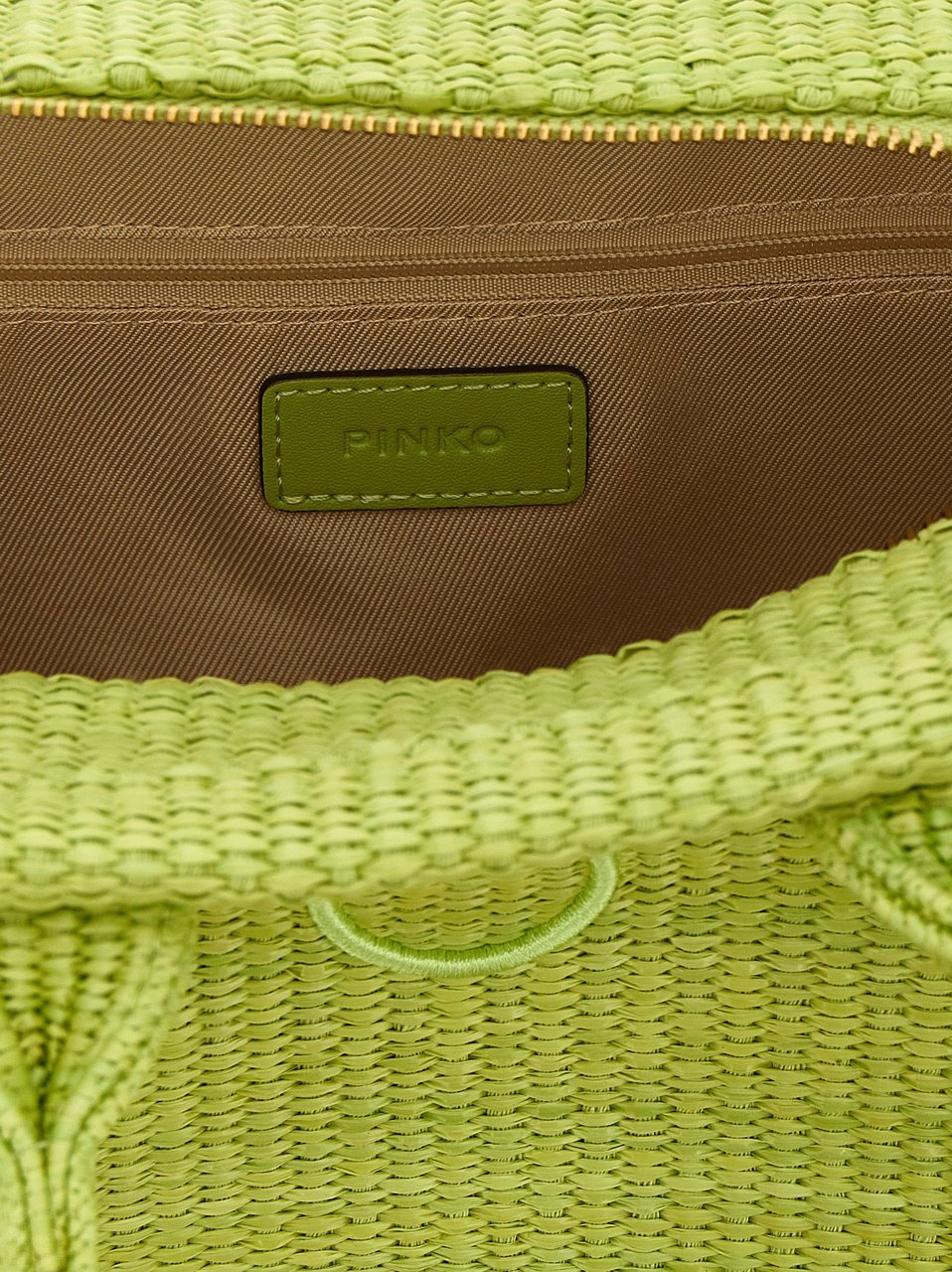 PINKO Bicolor Polypropylene Tote Bag Groen