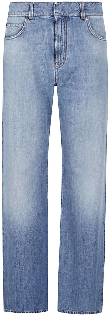 Pinko Wanda Wide Leg Jeans Blue Blauw