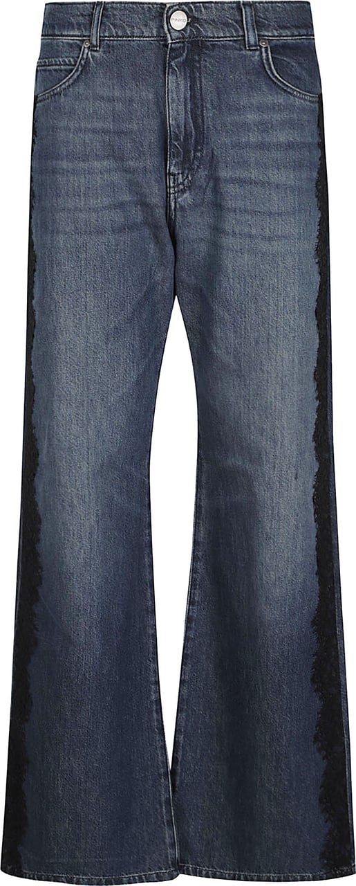Pinko Wanda Wide Leg Jeans Blue Blauw