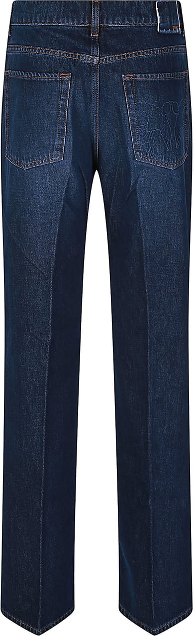 Pinko Wanda Wide Leg Jeans Blue Blauw