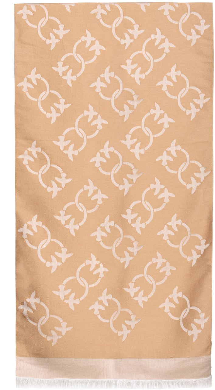 Pinko Scarfs Cammello Mocaccino Bruin