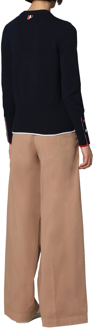 Pinko Robotech cotton trousers Beige