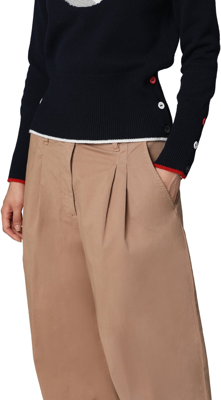 Pinko Robotech cotton trousers Beige
