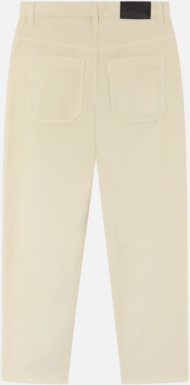 Pinko Trousers Bianco Latte Wit