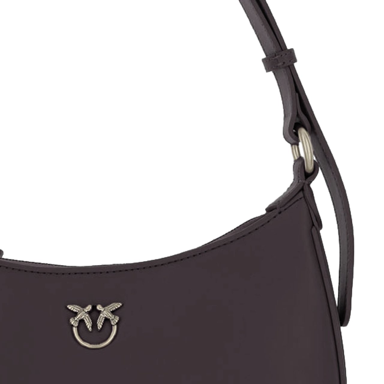 Pinko Simply Love Half Moon Mini Bag Wit