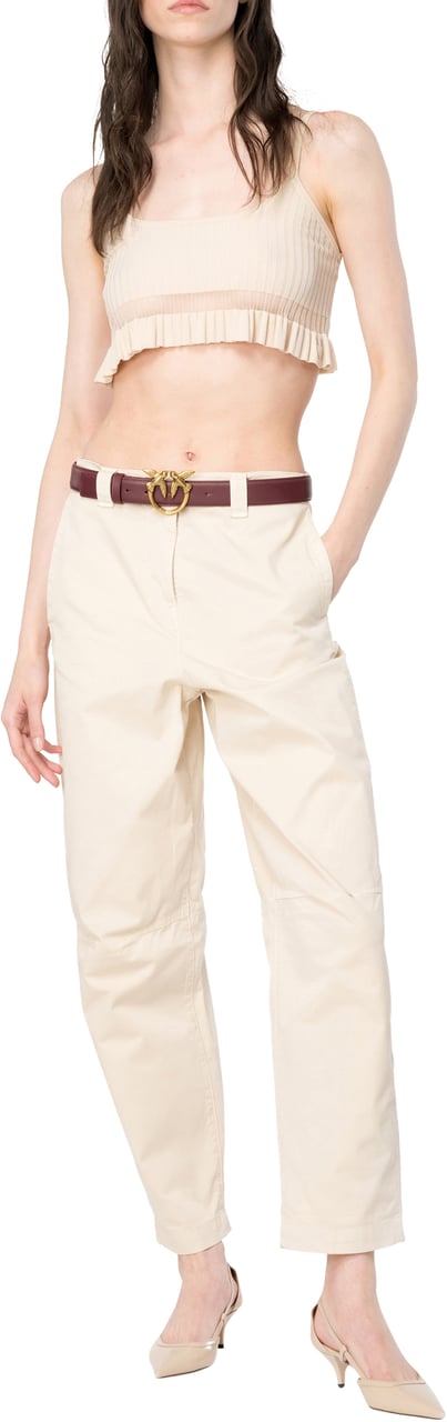 Pinko Trousers Beige Beige