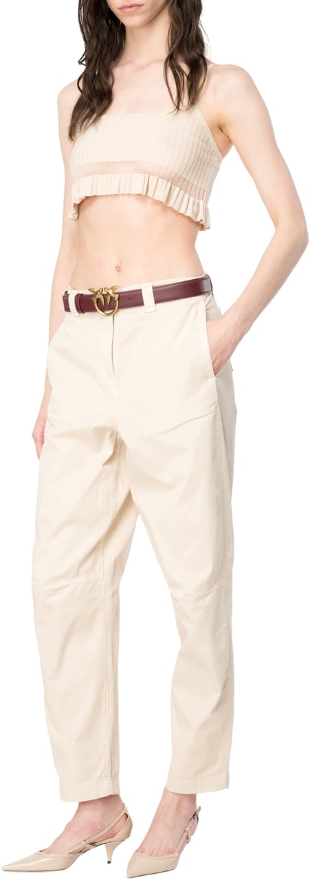 Pinko Trousers Beige Beige