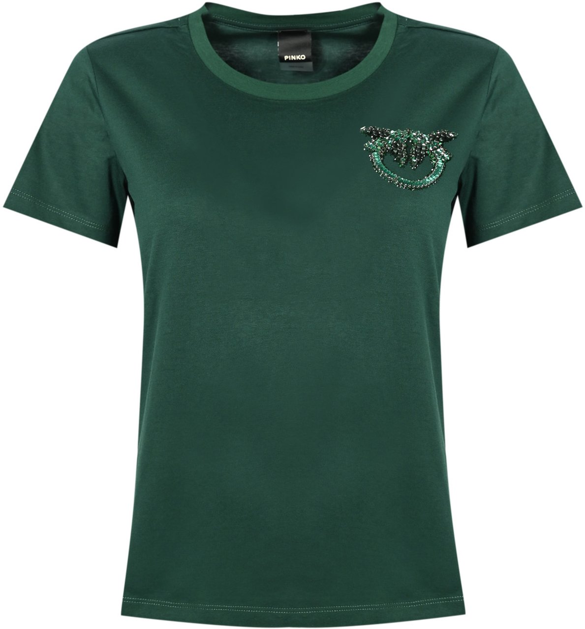 Pinko T-Shirts And Polos Verde Vena Groen