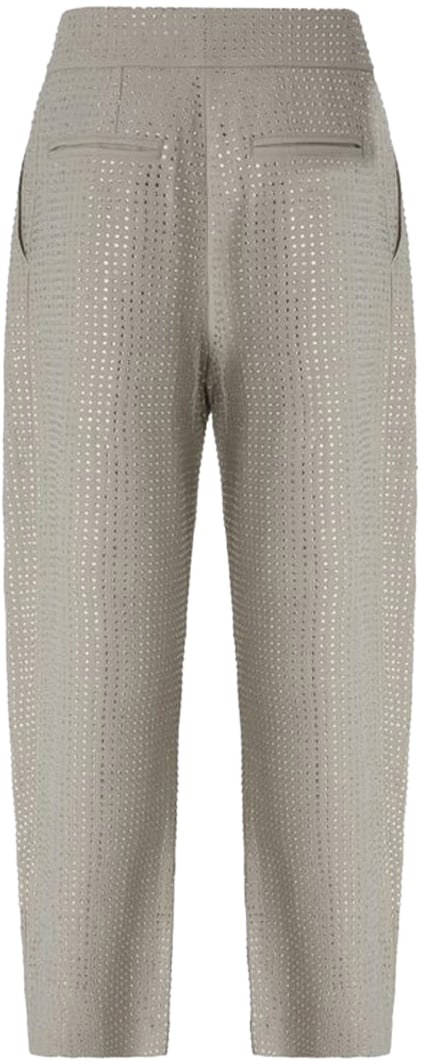 Pinko Trousers Gray Grijs