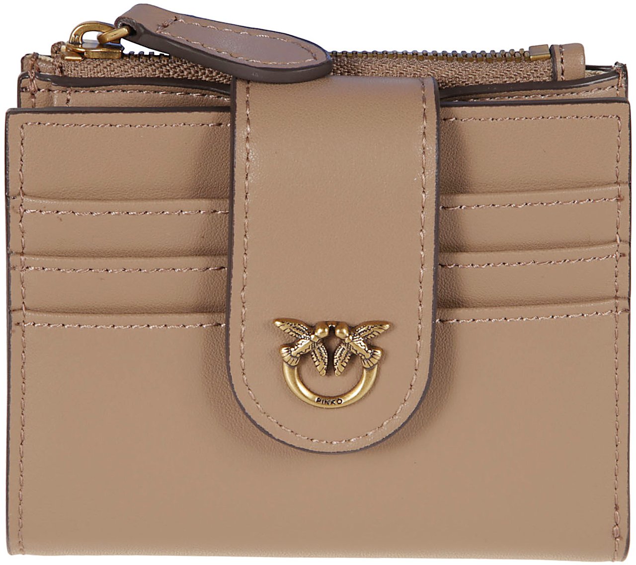 Pinko Multi Purpose Wallet Brown Bruin