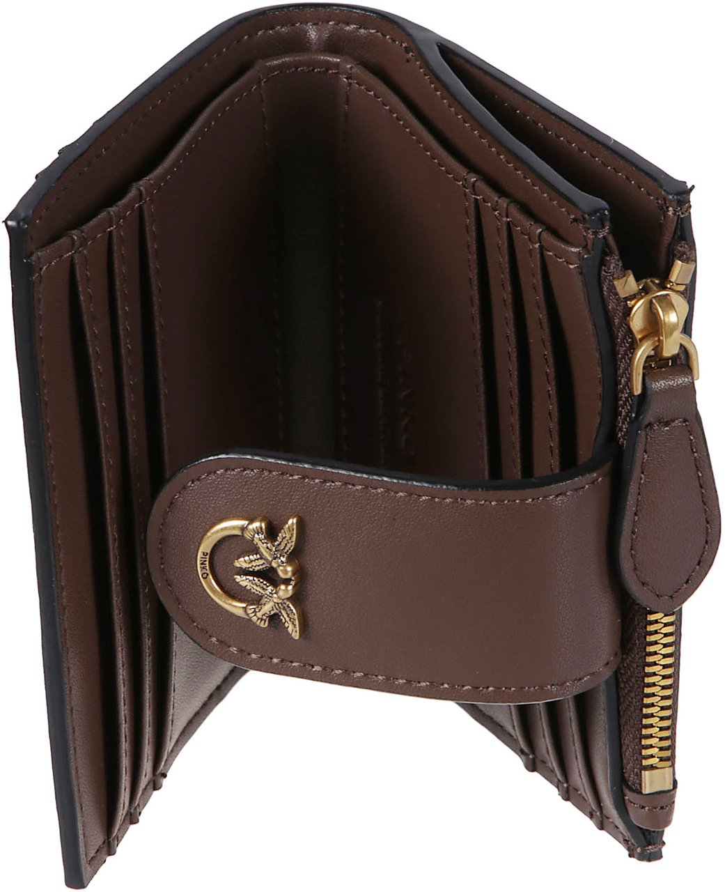 Pinko Multi Purpose Wallet Brown Bruin