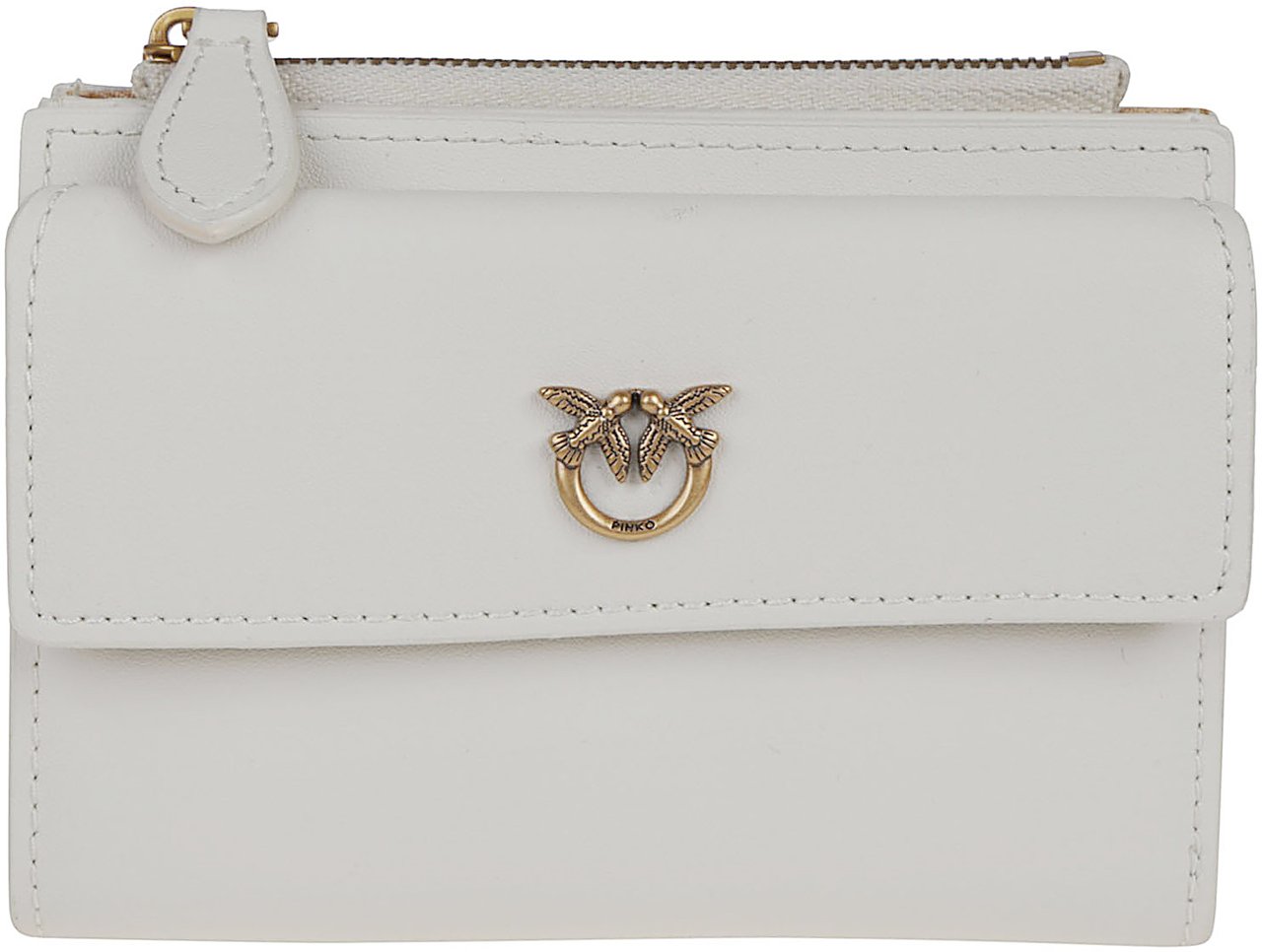 Pinko Compact Wallet White Wit