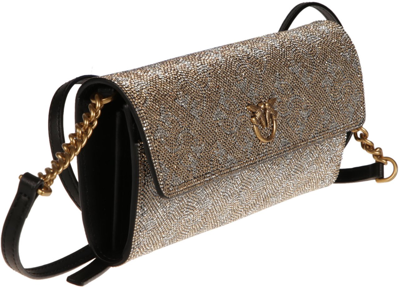 Pinko Love Tiny Birds Bag Metallic Metallic