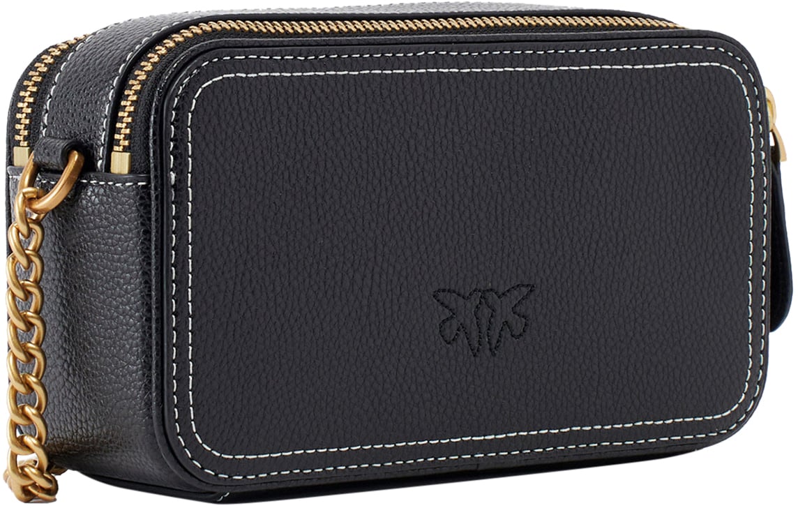 Pinko Carrie Camera Case Black Zwart