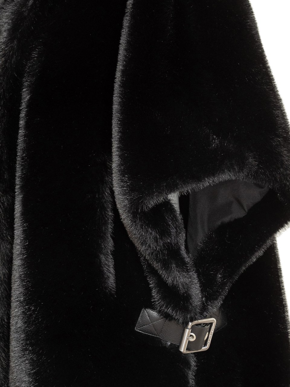 Pinko Cappa con Collo Alto e Fibbie PINKO Zwart