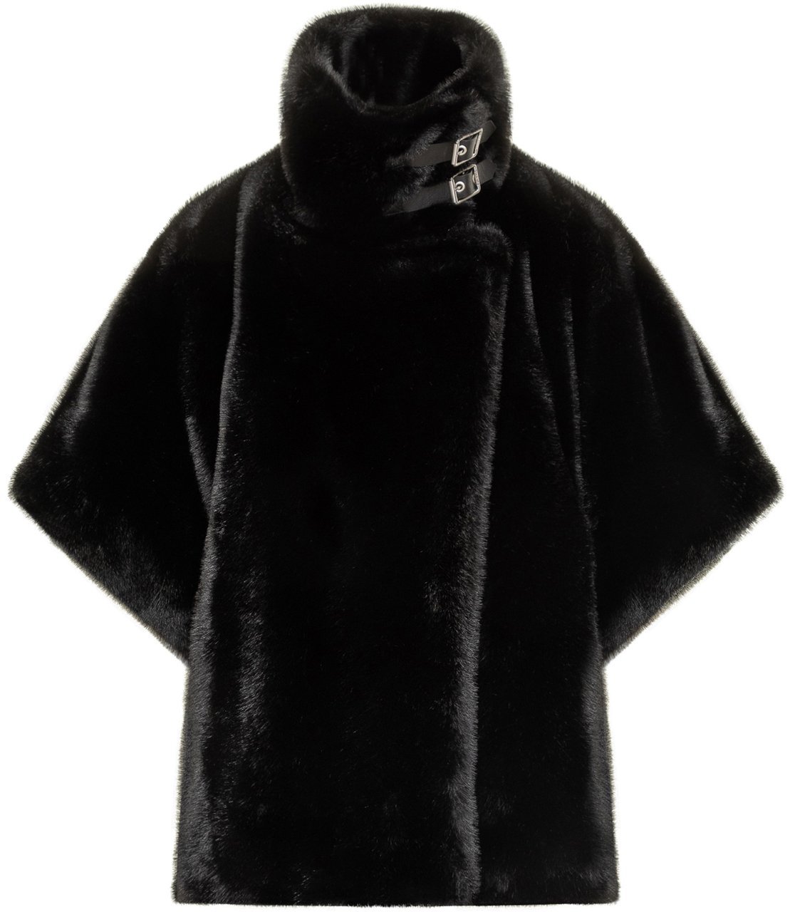 Pinko Cappa con Collo Alto e Fibbie PINKO Zwart
