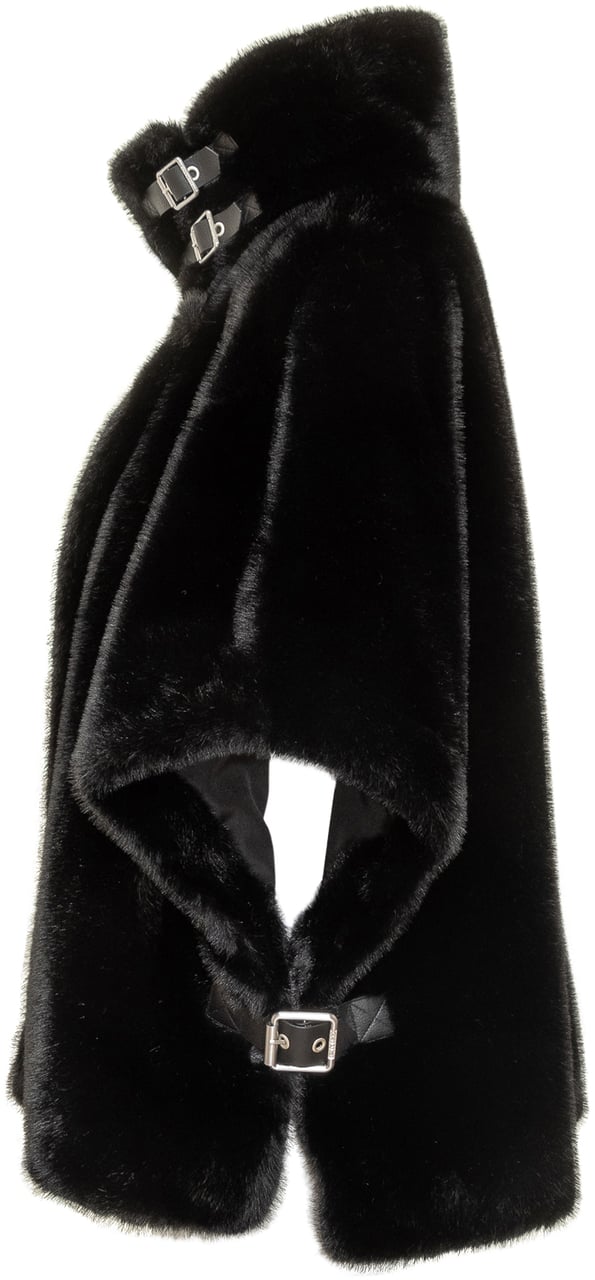 Pinko Cappa con Collo Alto e Fibbie PINKO Zwart