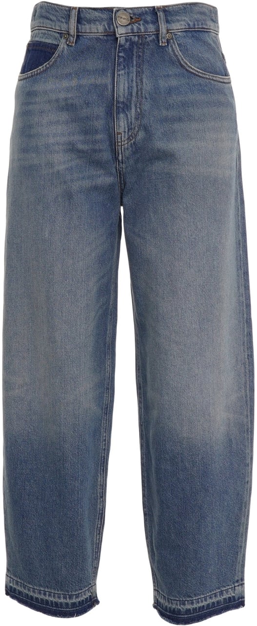 Pinko Barrel leg jeans 'Estelle' Blauw