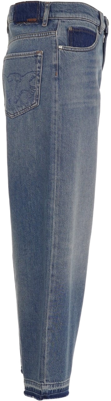 Pinko Barrel leg jeans 'Estelle' Blauw
