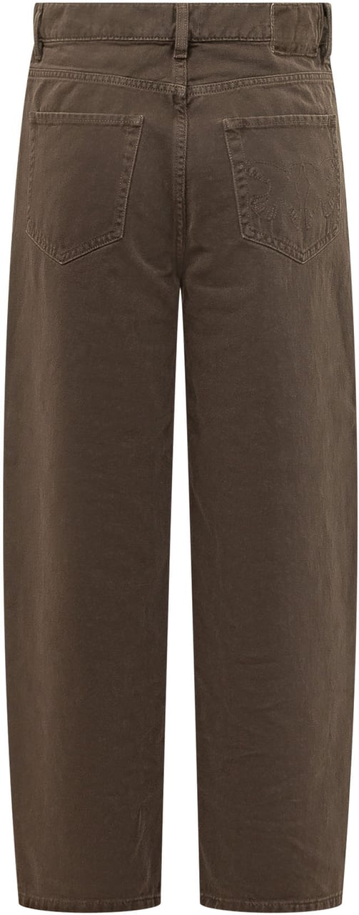 Pinko Estelle Pantaloni Dritti con Cinque Tasche Bruin