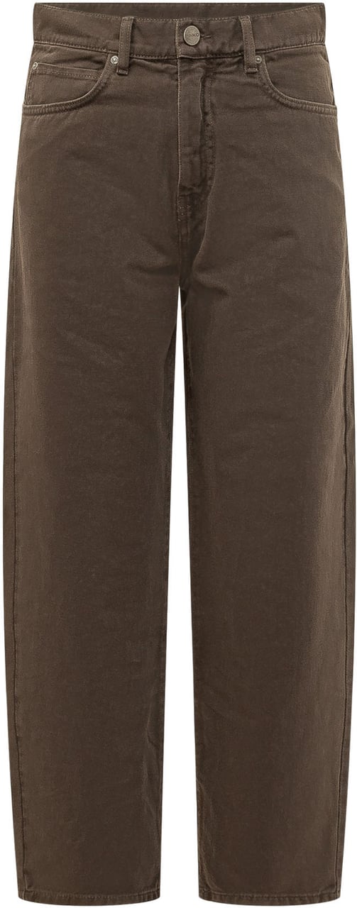 Pinko Estelle Pantaloni Dritti con Cinque Tasche Bruin