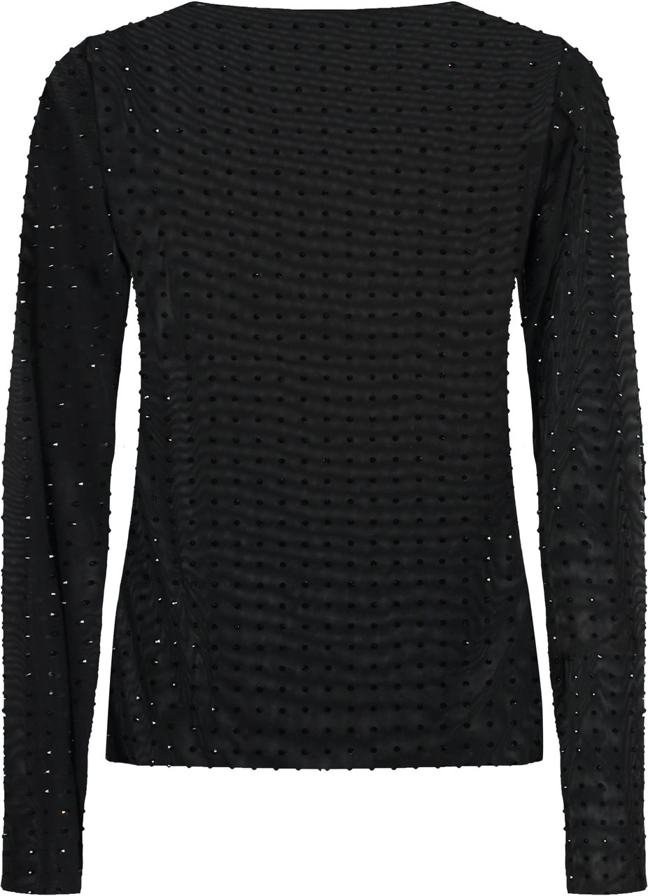 Pinko Rouen long-sleeve top Zwart
