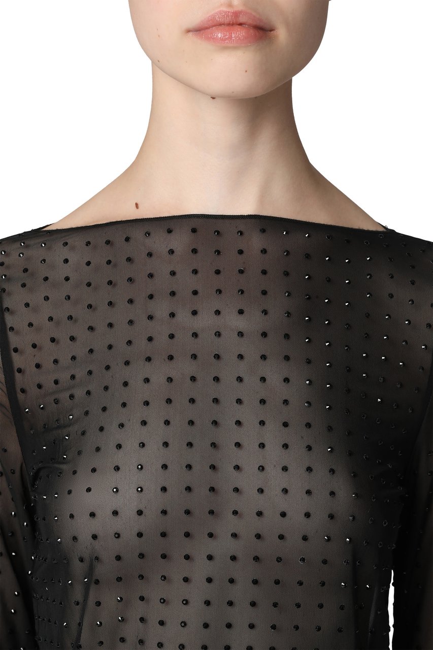 Pinko Rouen long-sleeve top Zwart