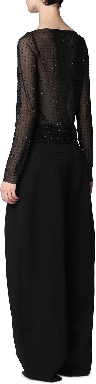 Pinko Rouen long-sleeve top Zwart