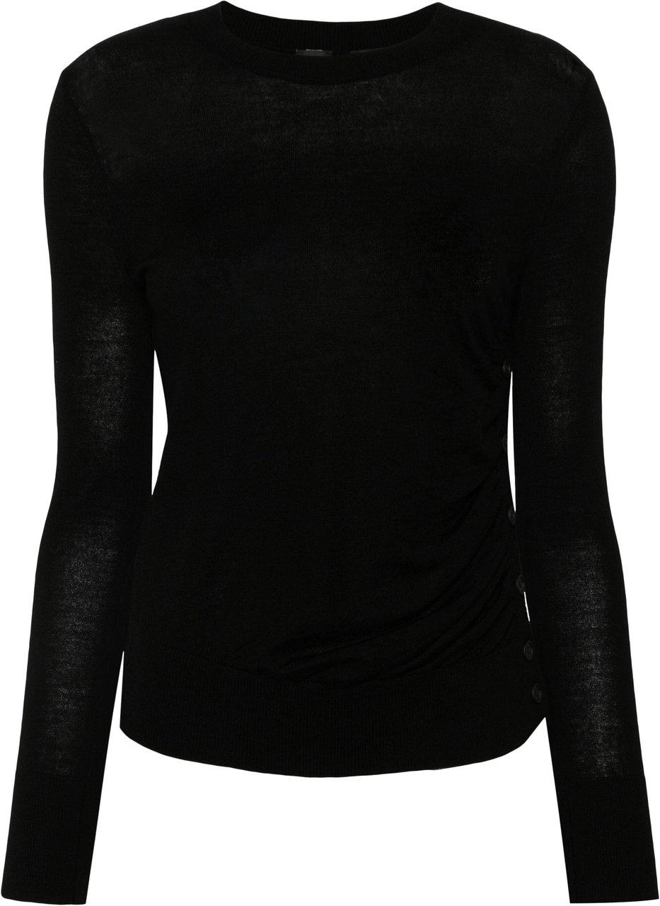 Pinko Sweaters Nero Limousine Zwart