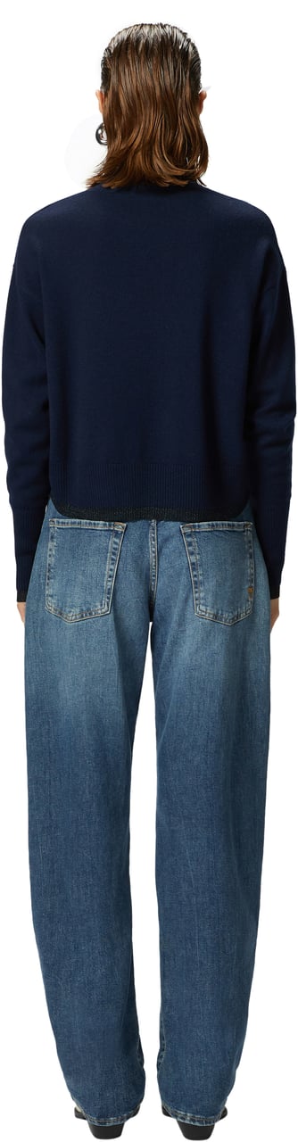 Pinko Sweaters Blu Marino Cupo Blauw