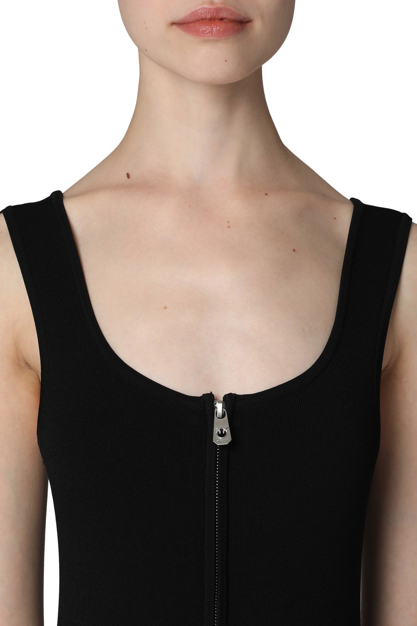 Pinko Tumbler Viscose dress Zwart