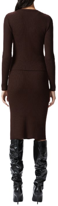 Pinko Sweaters Dark Brown Bruin