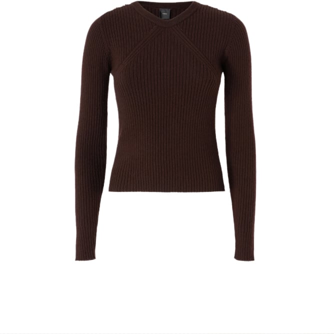 Pinko Sweaters Dark Brown Bruin
