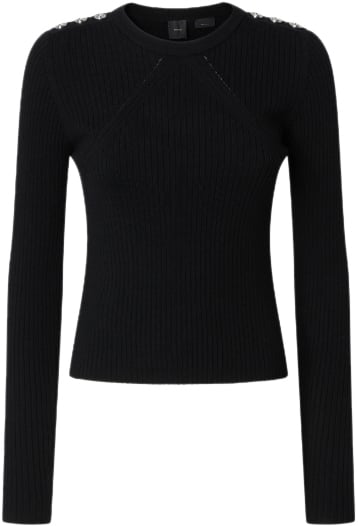 Pinko Sweaters Black Zwart