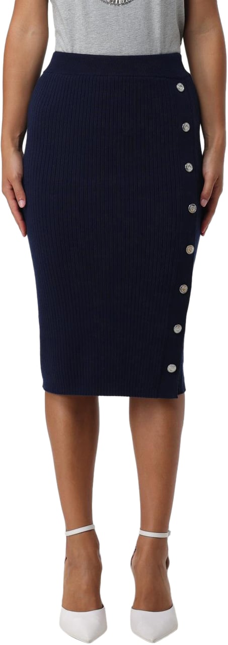 Pinko Skirts Blu Marino Cupo Blauw