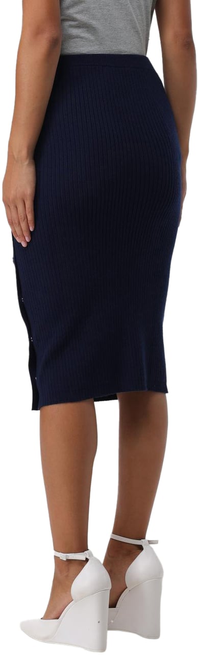 Pinko Skirts Blu Marino Cupo Blauw