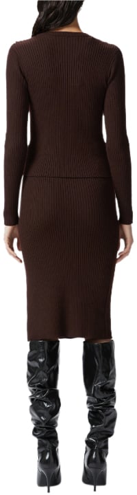 Pinko Skirts Dark Brown Bruin