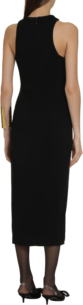 Pinko Honfleur crepe dress Zwart