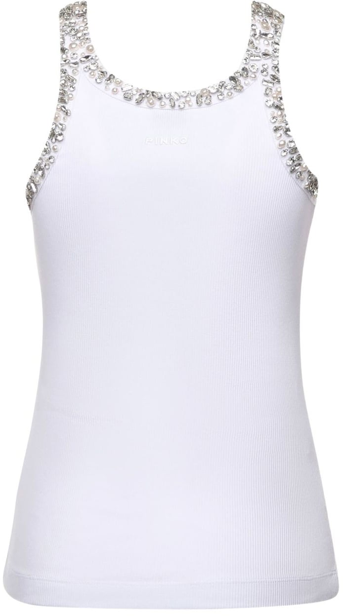Pinko Top Bianco Brill Divers