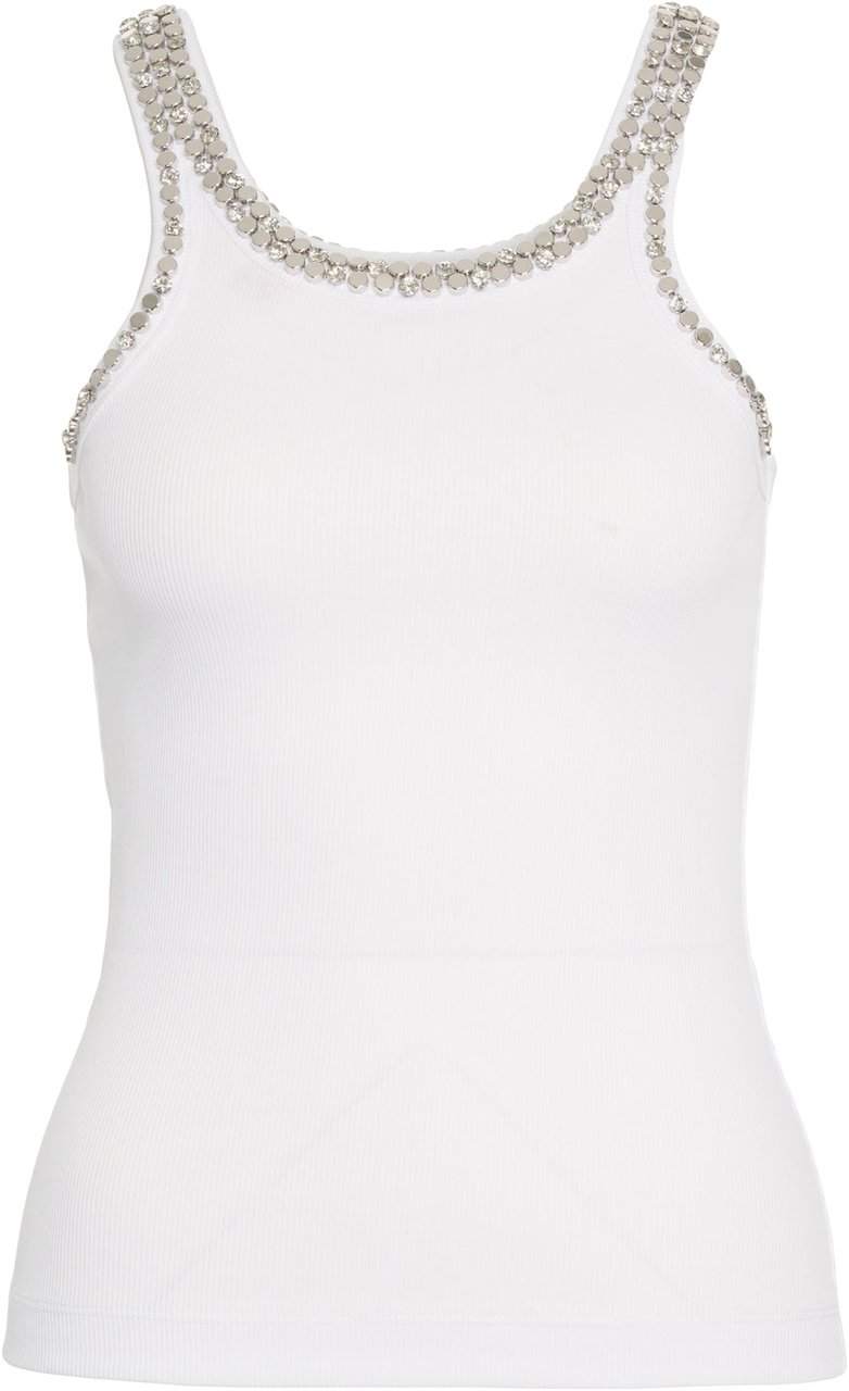 Pinko Tank top with appliques Wit