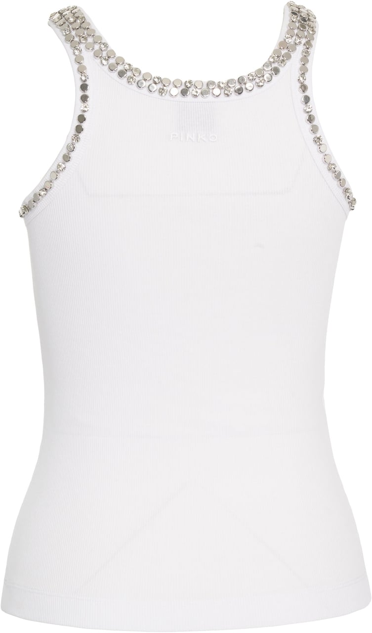 Pinko Tank top with appliques Wit