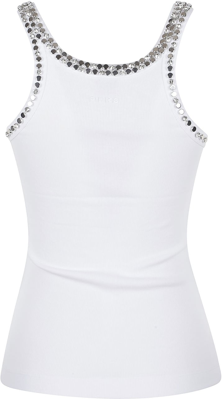 Pinko Coriandoli Tank Top White Wit