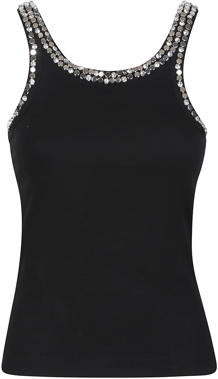 Pinko Coriandoli Tank Top Black Zwart