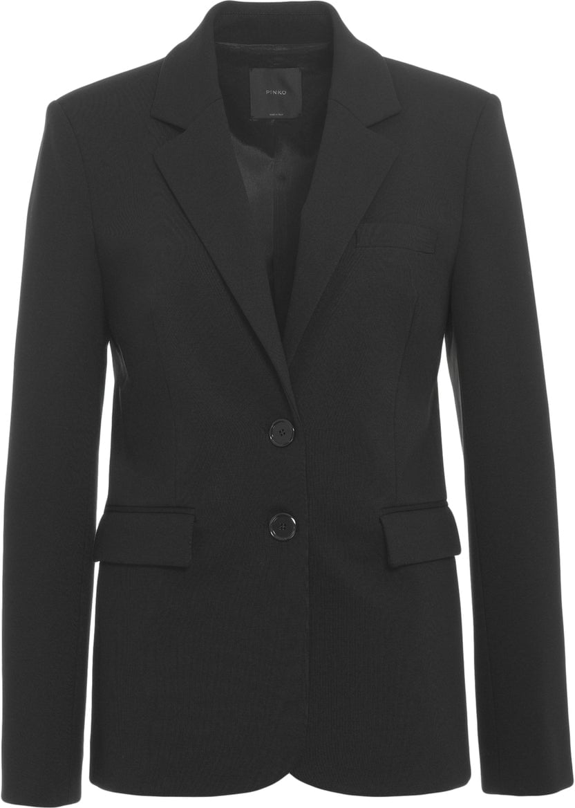Pinko Single-breasted blazer 'Ruota' Zwart