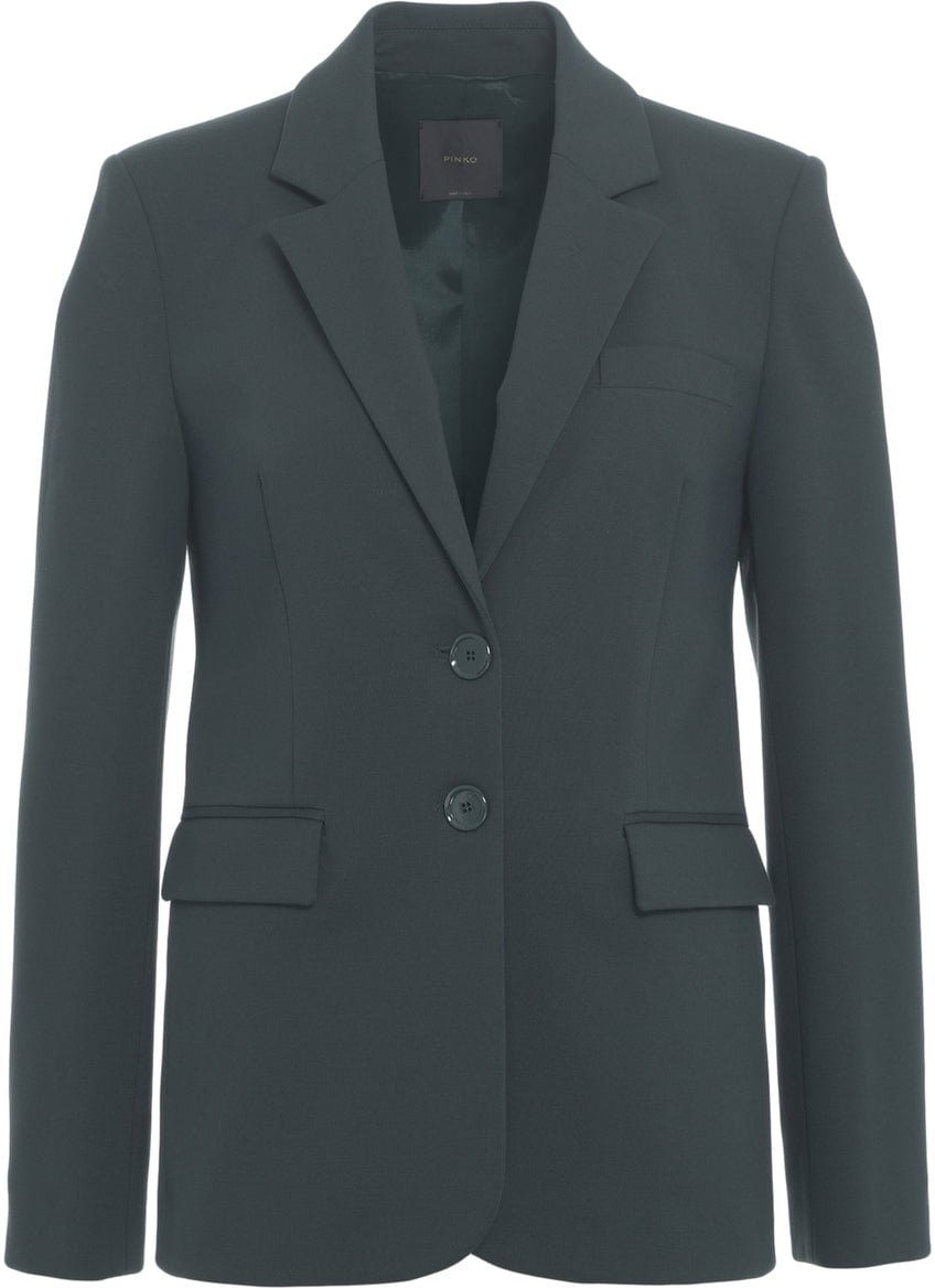 Pinko Single-breasted blazer 'Ruota' Groen
