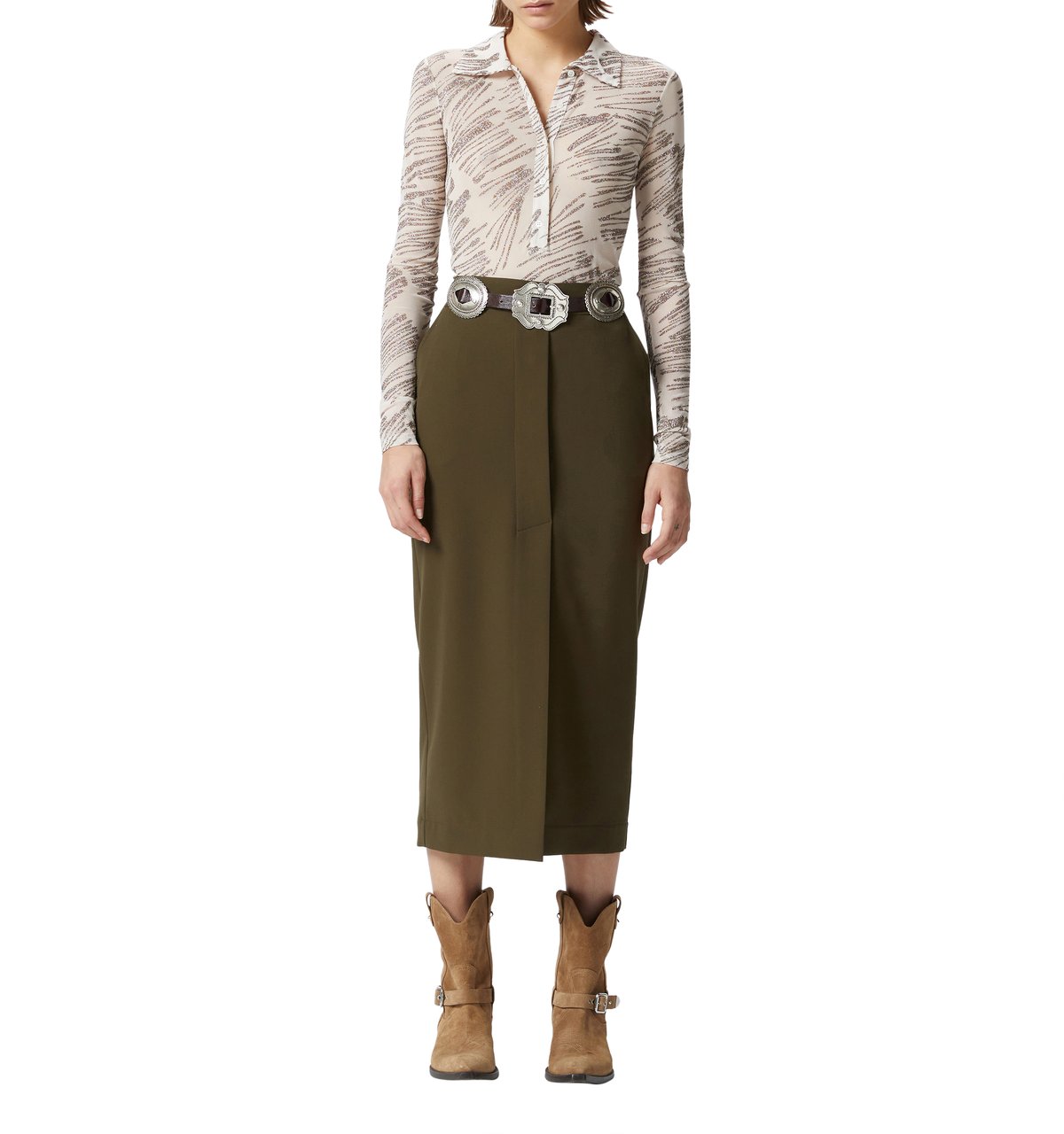 Pinko Skirts Verdeamazzonia Groen