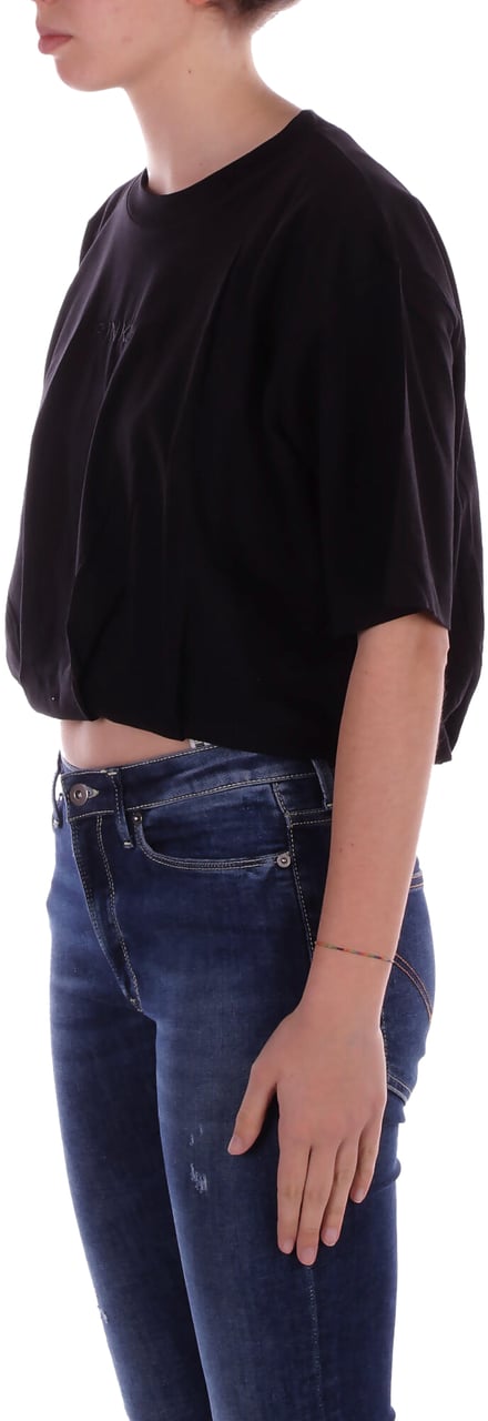 Pinko T-Shirts And Polos Nero Limousine Zwart